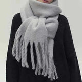 Weicher Winterschal – Grau