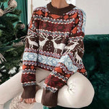 Weihnachtspullover Damen – Braun