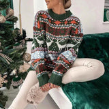 Weihnachtspullover Damen – Grün