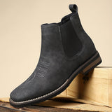 Wendell | Herren Chelsea-Stiefelette Slip-on Boots – Schwarz