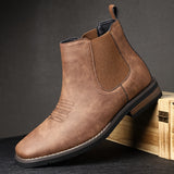 Wendell | Herren Chelsea-Stiefelette Slip-on Boots – Braun