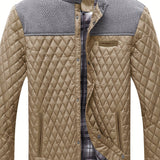 Wendric | Herren Steppjacke mit Stehkragen – Khaki