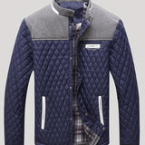 Wendric | Herren Steppjacke mit Stehkragen – Marineblau