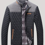 Wendric | Herren Steppjacke mit Stehkragen – Schwarz
