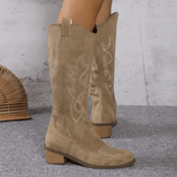 Westernstiefel Damen im Cowboy Stil – Khaki