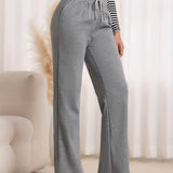 Wiberna | Damen Jogginghose Weites Bein Relaxed Fit – Grau