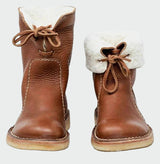 Wiberna | Damen Stiefeletten mit Wollinnenfutter – Braun