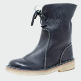Wiberna | Damen Stiefeletten mit Wollinnenfutter – Dunkelblau