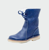 Wiberna | Damen Stiefeletten mit Wollinnenfutter – Blau