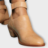 Wiltburg | Damen Stiefeletten mit Blockabsatz – Braun