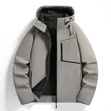 Windbreaker Gefüttert Herren – Grau