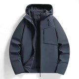 Windbreaker Gefüttert Herren – Dunkelgrau