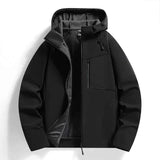 Windbreaker Gefüttert Herren – Schwarz