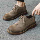 Wingtip Schuhe Herren – Taupe