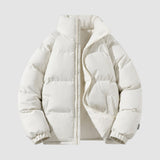 Charlotte | Winterjacke Damen Fleecegefütterte Kapuzen-Pufferjacke – Beige