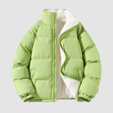 Charlotte | Winterjacke Damen Fleecegefütterte Kapuzen-Pufferjacke – Grün