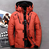 Greta | Winterjacke Damen Gefütterte Kapuzenjacke mit Reißverschlusstaschen – Rot