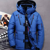 Greta | Winterjacke Damen Gefütterte Kapuzenjacke mit Reißverschlusstaschen – Blau