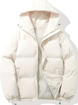 Elfriede | Winterjacke Damen Warme Gesteppte Puffer Stehkragen Outdoorjacke – Beige