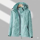 Amelie | Winterjacke Damen Wasserdichte Gefütterte Outdoorjacke mit Kapuze – Grün