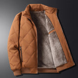 Winterjacke Herren Gesteppt mit Fleecefutter – Orange