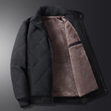 Winterjacke Herren Gesteppt mit Fleecefutter – Schwarz