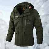 Winterjacke Herren mit Kapuze und Taschen – Grün