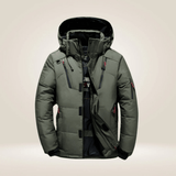 Winterjacke Herren Outdoor mit Kapuze – Grün