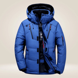 Winterjacke Herren Outdoor mit Kapuze – Blau