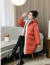 Elisabeth | Wintermantel Damen Langer Gesteppter Parka mit Kapuze – Stil 4