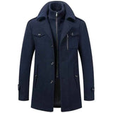 Wintermantel Herren – Marineblau