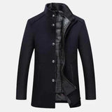 Wintermantel Herren Warm – Marineblau