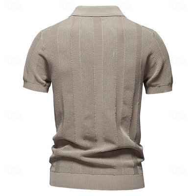 Klassisches Möwenkragen Polohemd