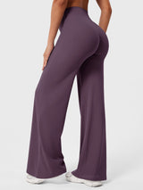 Doris | Damen Sommer Schlaghose Mit Hoher Taille – Brombeere