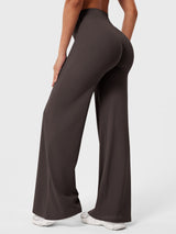 Doris | Damen Sommer Schlaghose Mit Hoher Taille – Dunkelbraun