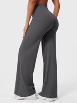 Doris | Damen Sommer Schlaghose Mit Hoher Taille – Dunkelgrau