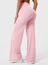Doris | Damen Sommer Schlaghose Mit Hoher Taille – Babyrosa