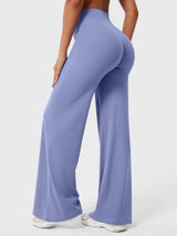 Doris | Damen Sommer Schlaghose Mit Hoher Taille – Ozeanblau
