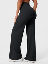Doris | Damen Sommer Schlaghose Mit Hoher Taille – Schwarz