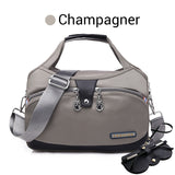 Oella | Diebstahlsichere Handtasche mit 10 Fächern – Champagner