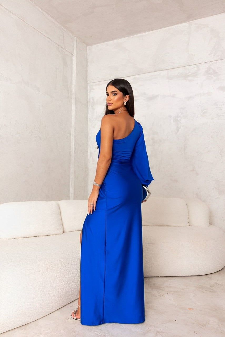 VALE | VERA – One-Shoulder Satin Evening Dress