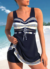 Johanna | Damen Sommer Badeanzug Kleid – Schwarz