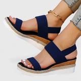 Lara | Modische Küsten Sandalen Damen Elegant – Blau