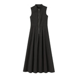Zaira | Damen Elegantes Maxikleid – Fließendes Sommerkleid Urlaub & Hochzeit 2026 – Schwarz