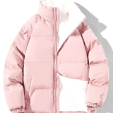 Zelda | Damen Puffer Winterjacke mit Stehkragen – Rosa