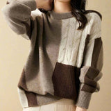 Zopfmuster-Pullover – Grau